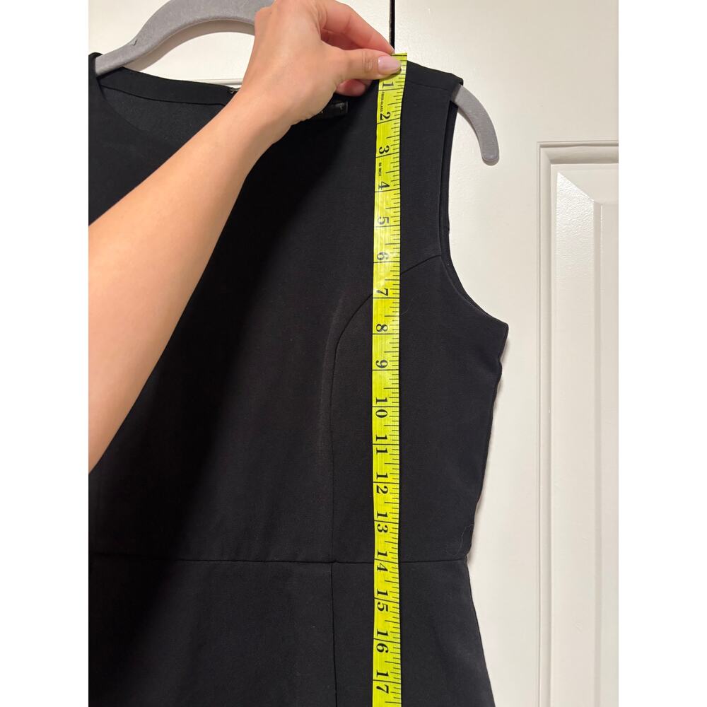 Van Heusen Women's Black Sleeveless Peplum Sheath Dress Size S - Picture 6 of 10